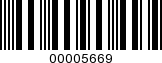 Barcode Image 00005669