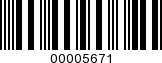 Barcode Image 00005671