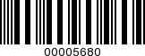 Barcode Image 00005680