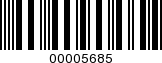 Barcode Image 00005685