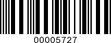 Barcode Image 00005727