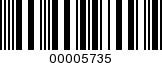 Barcode Image 00005735