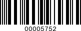 Barcode Image 00005752