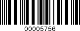 Barcode Image 00005756
