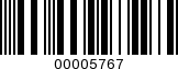 Barcode Image 00005767