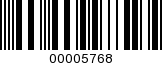 Barcode Image 00005768