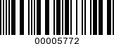 Barcode Image 00005772