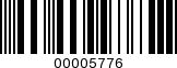 Barcode Image 00005776