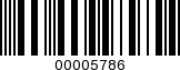 Barcode Image 00005786