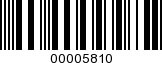 Barcode Image 00005810
