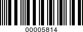 Barcode Image 00005814