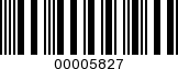Barcode Image 00005827