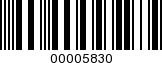 Barcode Image 00005830