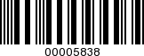 Barcode Image 00005838