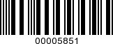 Barcode Image 00005851