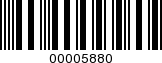 Barcode Image 00005880