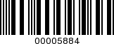 Barcode Image 00005884