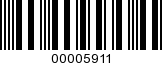 Barcode Image 00005911