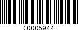 Barcode Image 00005944