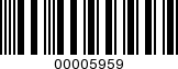 Barcode Image 00005959