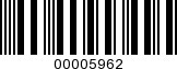 Barcode Image 00005962