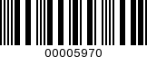 Barcode Image 00005970