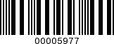 Barcode Image 00005977