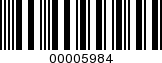Barcode Image 00005984