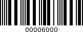 Barcode Image 00006000