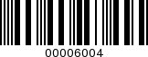 Barcode Image 00006004