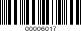 Barcode Image 00006017