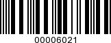 Barcode Image 00006021