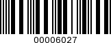 Barcode Image 00006027