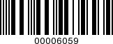 Barcode Image 00006059