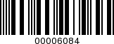 Barcode Image 00006084