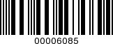 Barcode Image 00006085