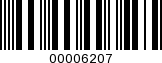 Barcode Image 00006207