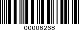 Barcode Image 00006268