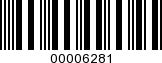 Barcode Image 00006281
