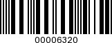Barcode Image 00006320