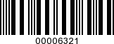 Barcode Image 00006321