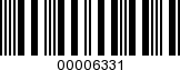 Barcode Image 00006331