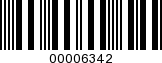 Barcode Image 00006342