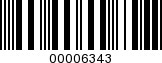 Barcode Image 00006343