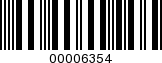 Barcode Image 00006354