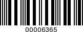 Barcode Image 00006365