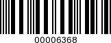 Barcode Image 00006368