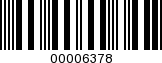 Barcode Image 00006378