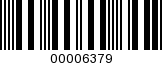 Barcode Image 00006379