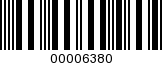Barcode Image 00006380